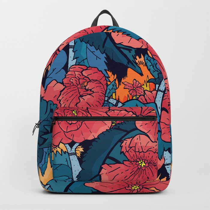 The Red Flowers Backpack