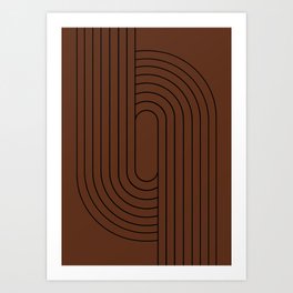 Oval Lines Abstract XXVI Art Print