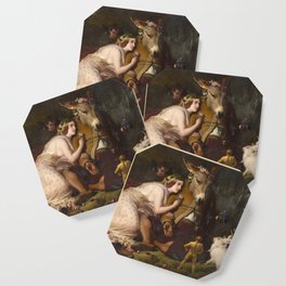 Scene from A Midsummer Night's Dream. Titania and Bottom by Edwin Henry Landseer (1848) Coaster