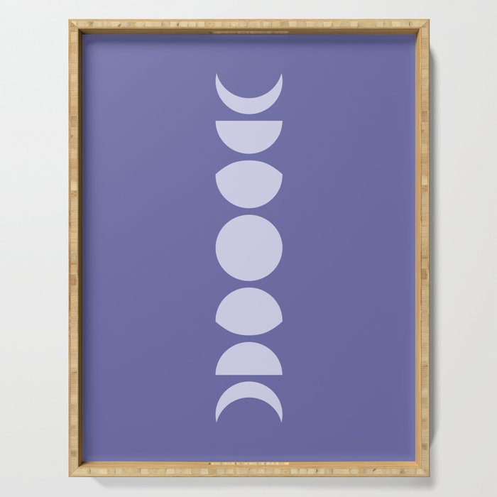 Minimal Moon Phases XII Serving Tray