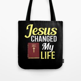 Jesus Bible Cross Nazareth Study Quotes Tote Bag