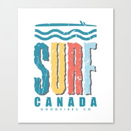 Surf in Canada Canvas Print