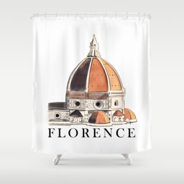 Florence Duomo Painting Shower Curtain