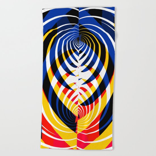 leaf heart Beach Towel