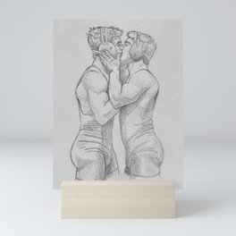 Wrestlers - NOODDOOD SKetch Mini Art Print