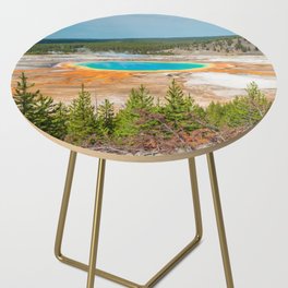 Grand Prismatic Spring Yellowstone National Park Print Side Table
