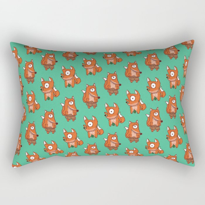 Cyclope Foxes Rectangular Pillow