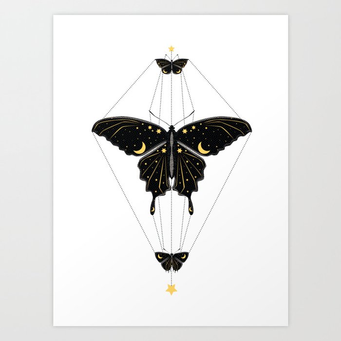 Butterfly Universe Art Print