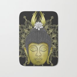 Buddha Face Bath Mat | Shakyamuni, Buddah, Buddhaface, Mantra, Budha, Buda, Asian, Samsara, Buddha, Drawing 