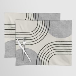 Sun Arch Double - Grey Placemat