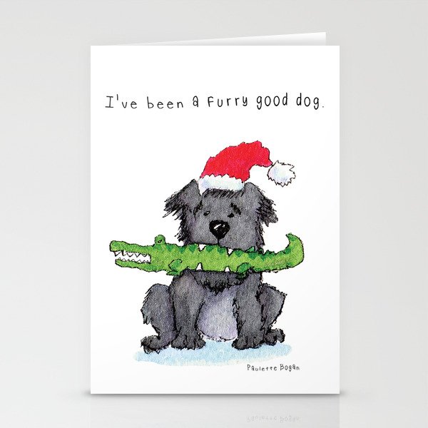 I'm a Furry Good Dog! Bogan Stationery Cards