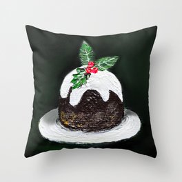 Christmas Pudding  Throw Pillow