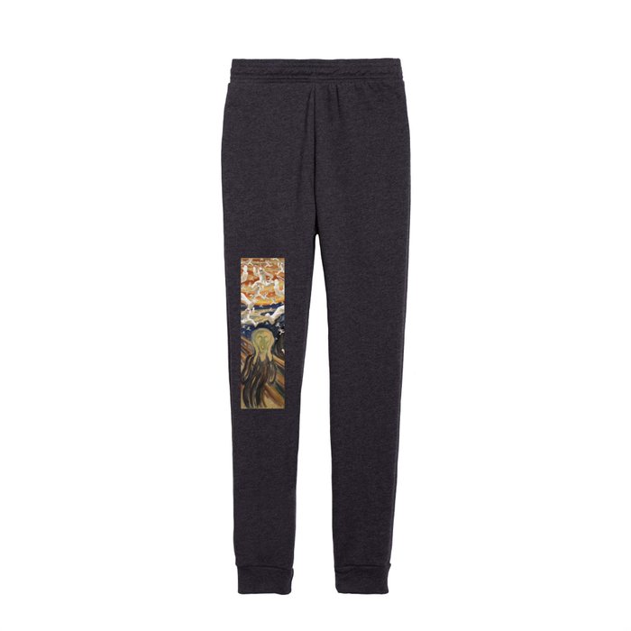 All the world is a stage ... the scream ... bad bunny humorous attack Kids Joggers