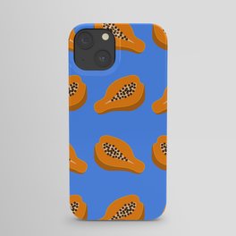 Papaya blue iPhone Case