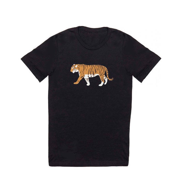 Tiger Trendy Flat Graphic Design T Shirt
