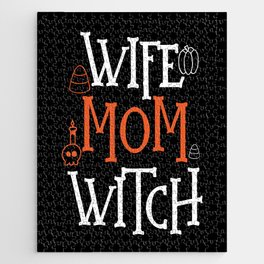 Wife Mom Witch Halloween Jigsaw Puzzle