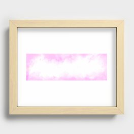 Pink Clouds Recessed Framed Print