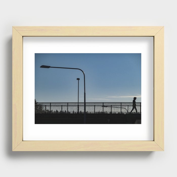 Stockholm bridge Recessed Framed Print