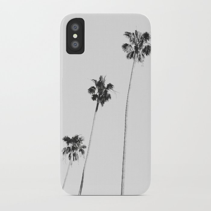 black & white palms iphone case