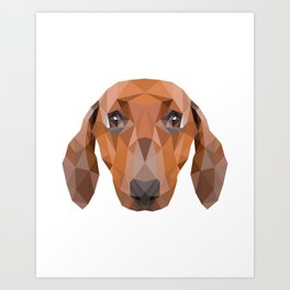 Dachshund Dog Art Print
