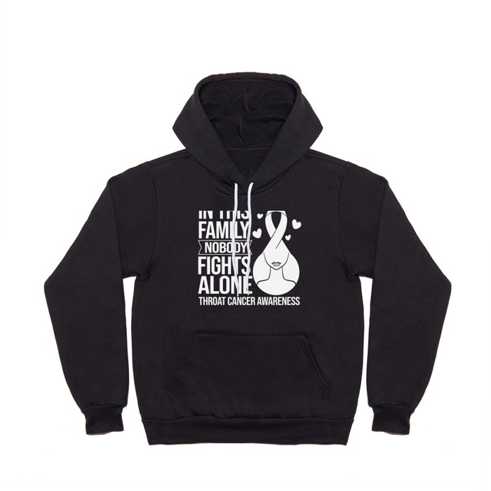 Head and Neck Throat Cancer Ribbon Survivor Hoody