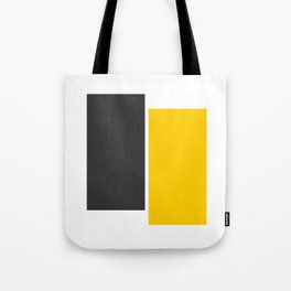 Minimal Black and Yellow Rectangles Tote Bag