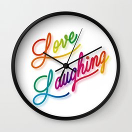 Love Laughing v2 Wall Clock