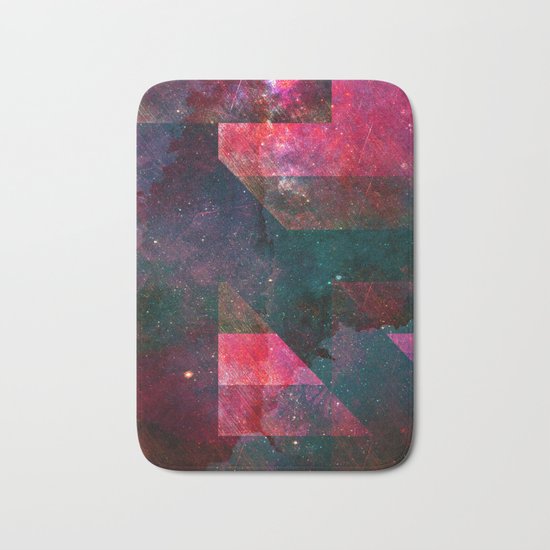 Pink Nebulae Bath Mat