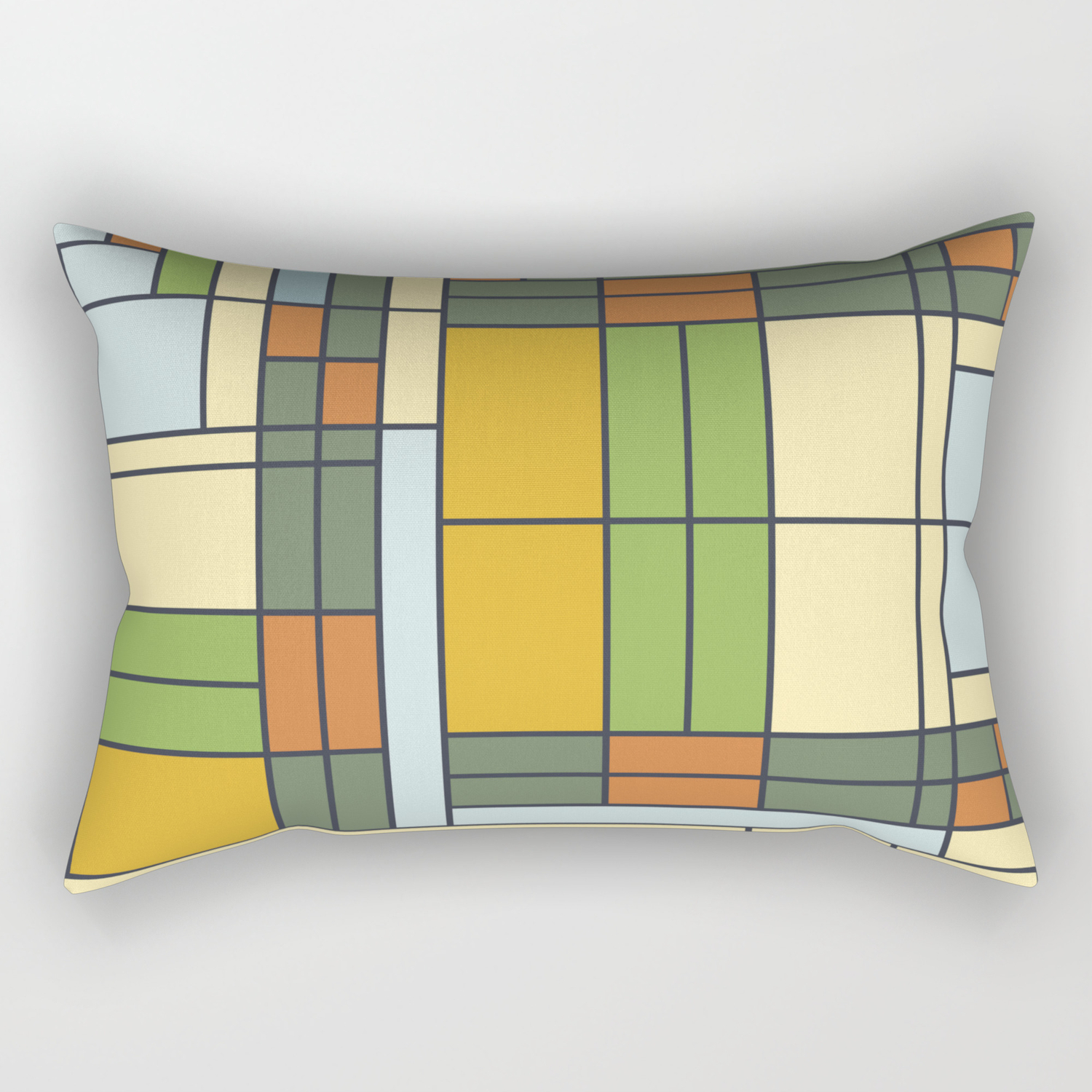 Frank Lloyd Wright Pattern S01 Rectangular Pillow By Etmeusmoi