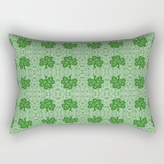 Irish Clover Rectangular Pillow
