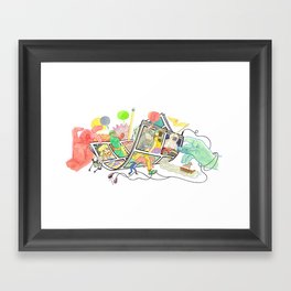 Comics! On the Page and On the Screen Framed Art Print