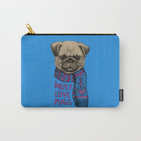 Must Love Pugs Carry-All Pouch
