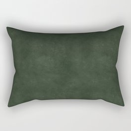 Dark green distressed vintage antique exclusive look solid color Rectangular Pillow