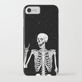 Rock and Roll Skeleton Design iPhone Case