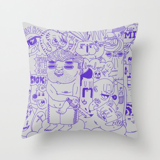Funny Guys Throw Pillow