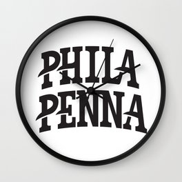 PHILA/PENNA Wall Clock
