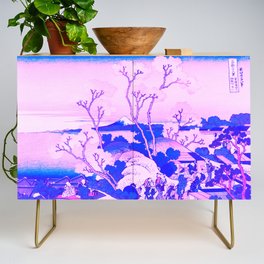 Mount Fuji Cherry Blossoms Remix in Pink Credenza