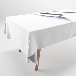 Purple Silence Mountain Range Tablecloth