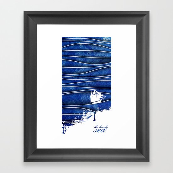 The Lonely Sea Framed Art Print