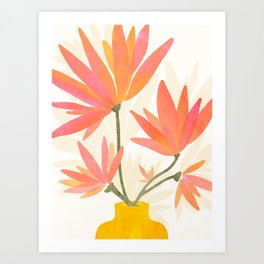 Bright Blooms Floral Painting Art Print
