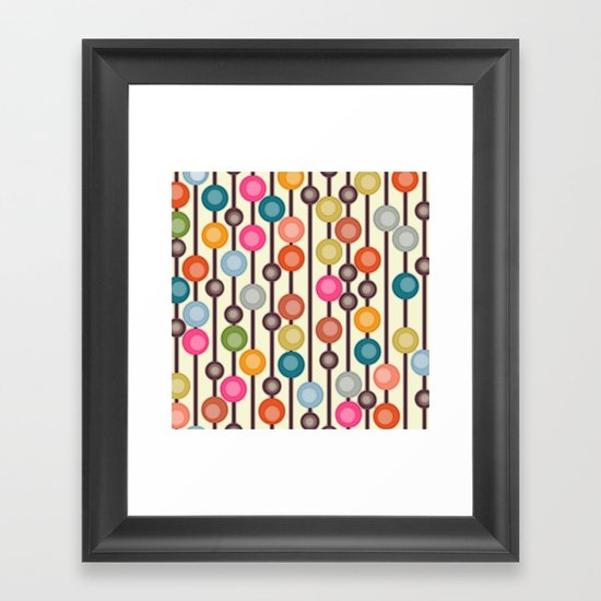 mocha chocca candy bubbles Framed Art Print