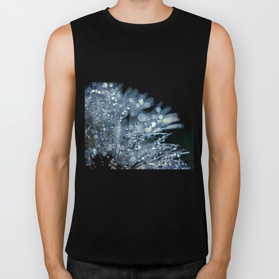 blue bokeh Biker Tank
