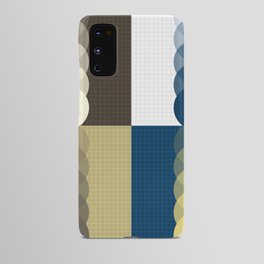 Grid retro color shapes patchwork 4 Android Case