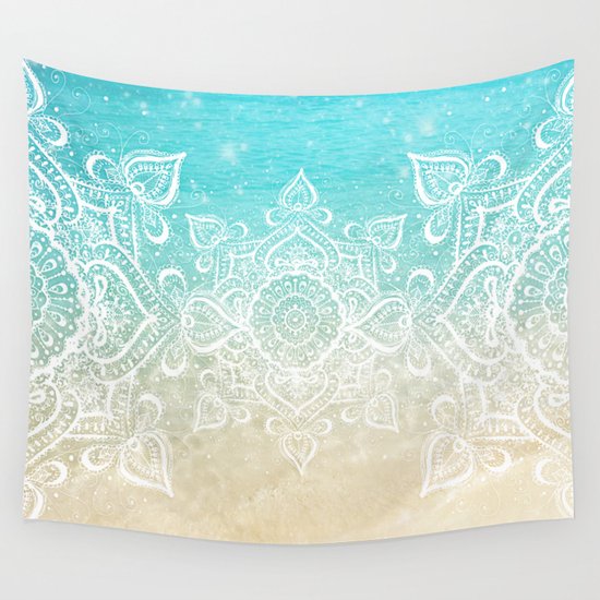 Beach Mandala Wall Tapestry