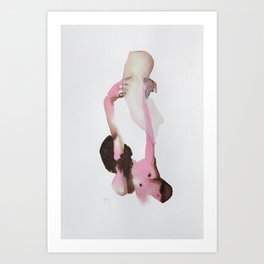 Body Study - Pink II / Watercolor Art Print