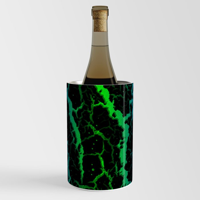 Cracked Space Lava - Blue/Green Wine Chiller