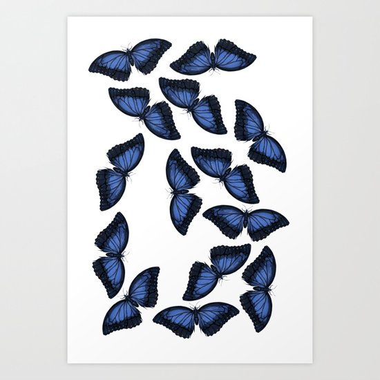 Butterfly Pattern Art Print