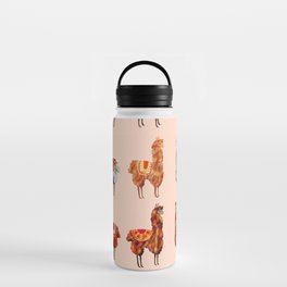 llamas pattern Water Bottle