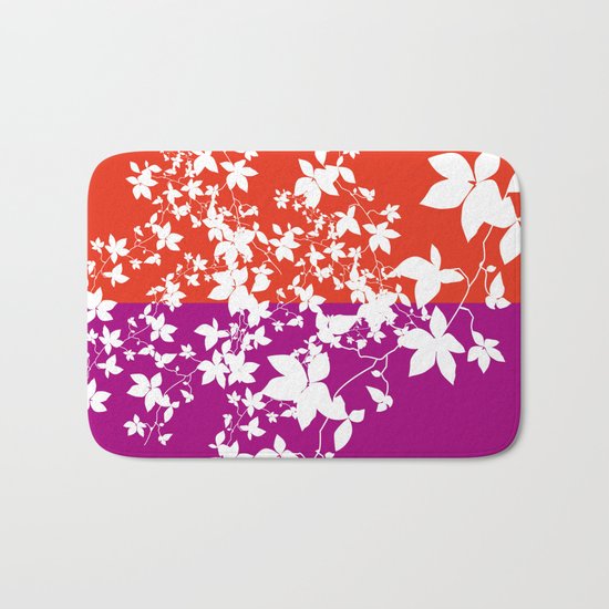 Climbing Flowers Bath Mat