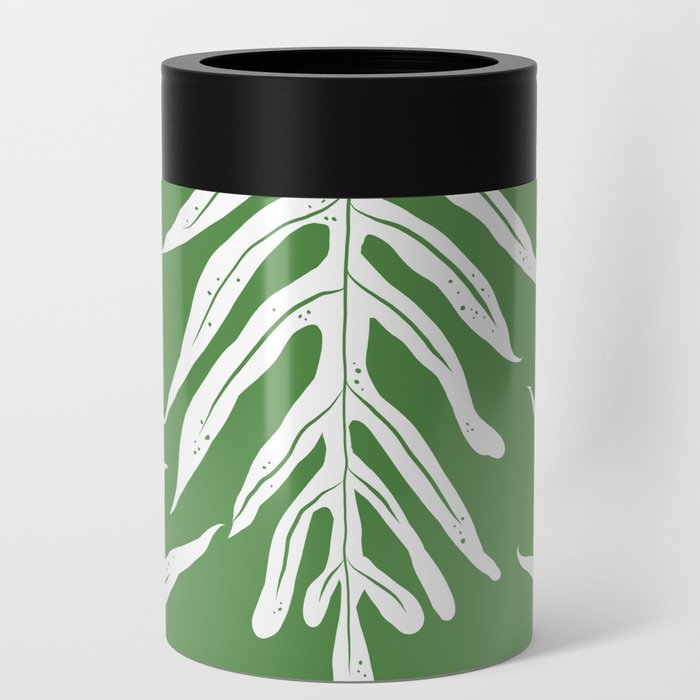 Lau'ae - Monarch fern on Green Can Cooler